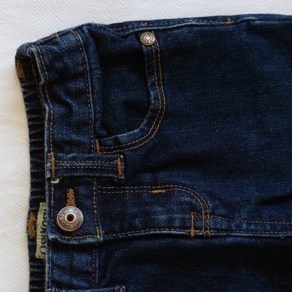 oshkosh b'gosh girl dark wash denim boot cut jeans 24 months baby - Picture 2 of 6